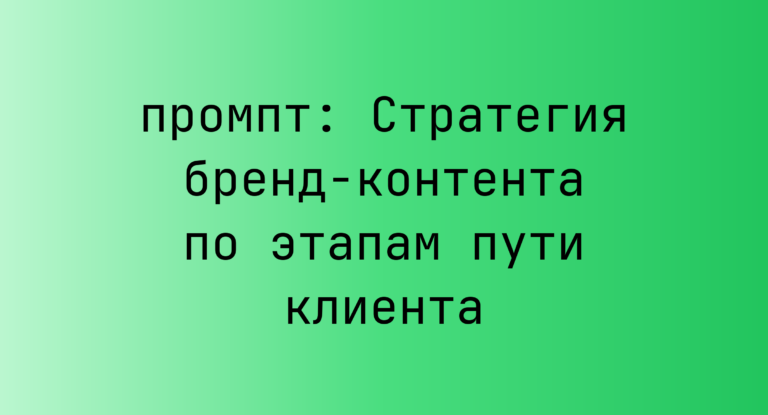 Стратегия бренд-контента по этапам пути клиента