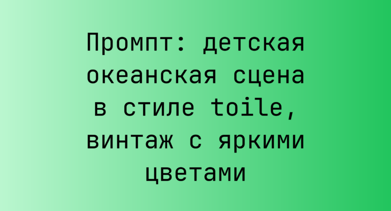 Промпт: детская океанская сцена в стиле toile, винтаж с яркими цветами