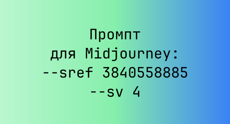Промпт для Midjourney: –sref 3840558885 –sv 4