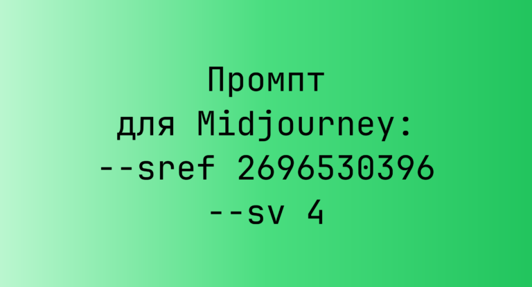 Промпт для Midjourney: –sref 2696530396 –sv 4