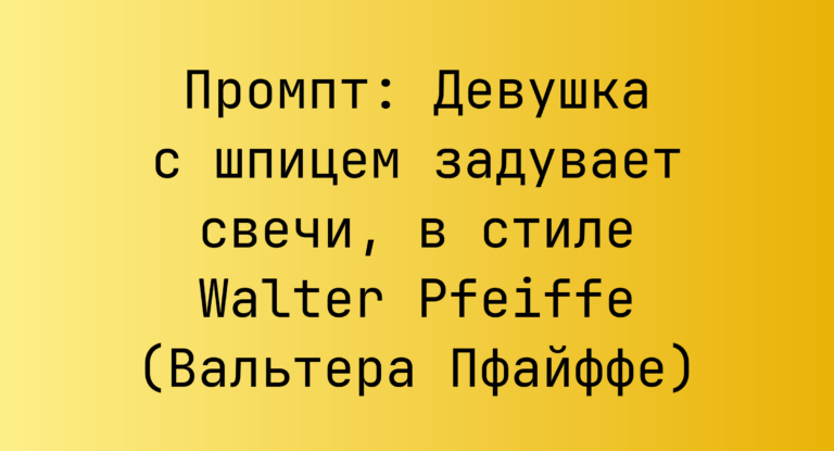 Промпт: Девушка с шпицем задувает свечи, в стиле Walter Pfeiffe (Вальтера Пфайффе)