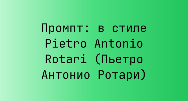 Промпт: в стиле Pietro Antonio Rotari (Пьетро Антонио Ротари)