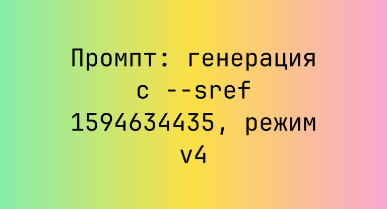 Промпт: генерация с –sref 1594634435, режим v4