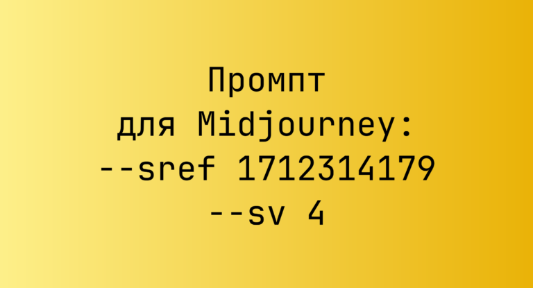 Промпт для Midjourney: –sref 1712314179 –sv 4