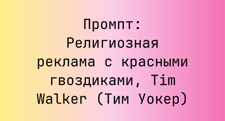 Промпт: Религиозная реклама с красными гвоздиками, Tim Walker (Тим Уокер)
