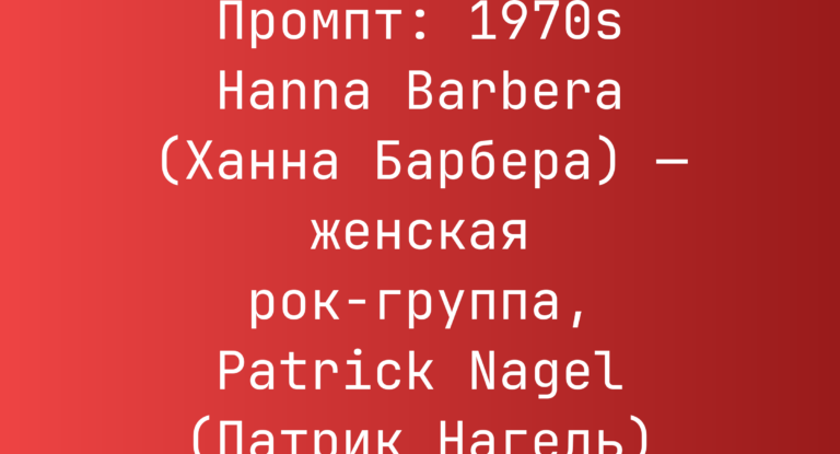 Промпт: 1970s Hanna Barbera (Ханна Барбера) — женская рок-группа, Patrick Nagel (Патрик Нагель)