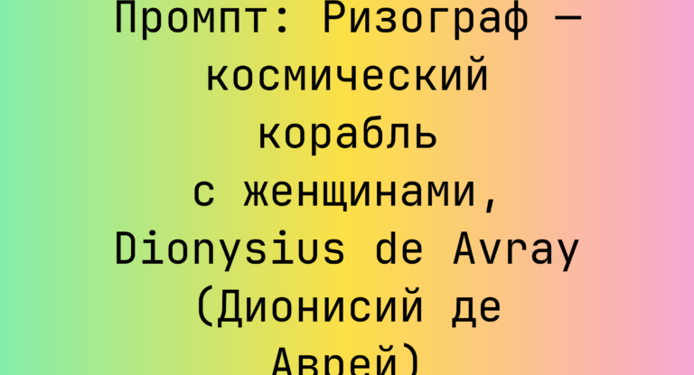 Промпт: Ризограф — космический корабль с женщинами, Dionysius de Avray (Дионисий де Аврей)