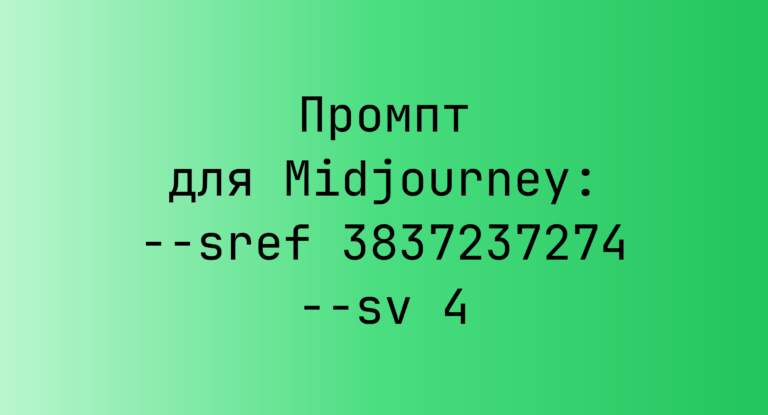 Промпт для Midjourney: –sref 3837237274 –sv 4