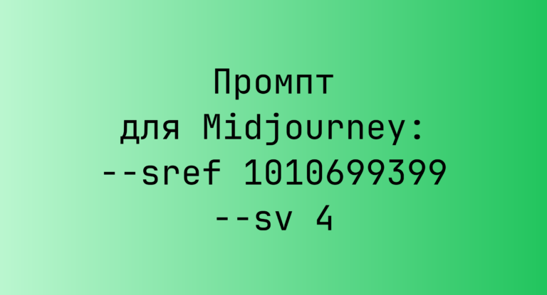 Промпт для Midjourney: –sref 1010699399 –sv 4