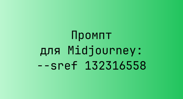 Промпт для Midjourney: –sref 132316558