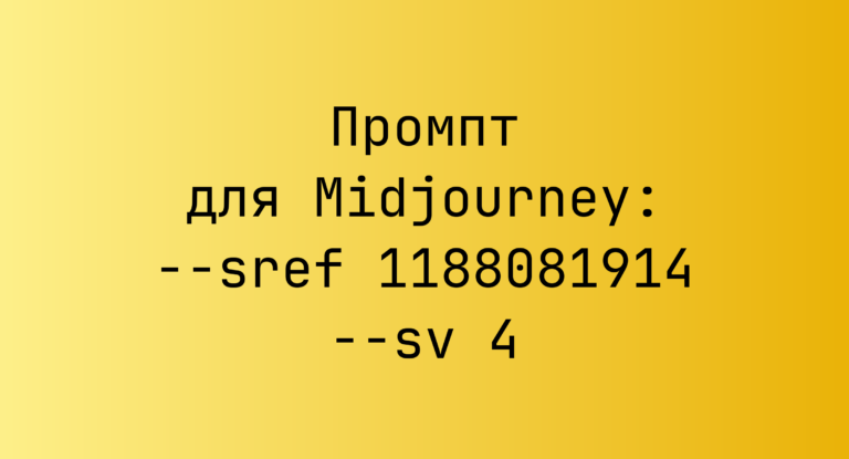 Промпт для Midjourney: –sref 1188081914 –sv 4