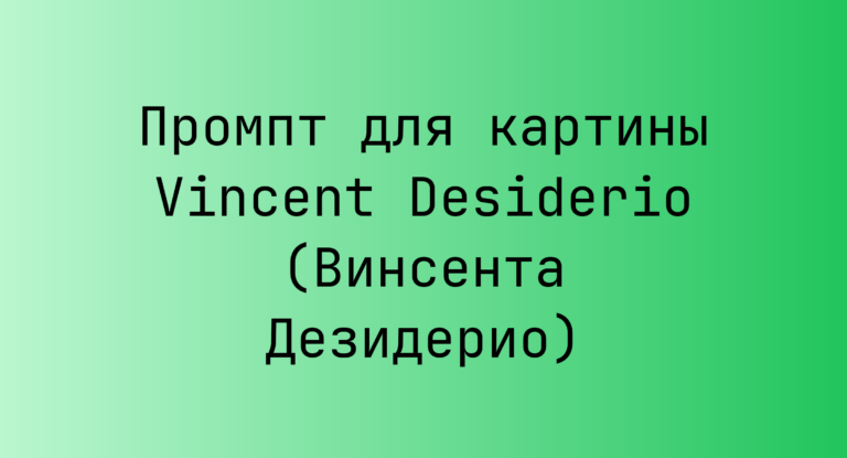 Промпт для картины Vincent Desiderio (Винсента Дезидерио)