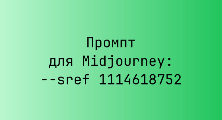 Промпт для Midjourney: –sref 1114618752
