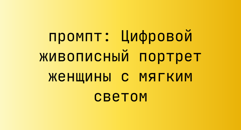 Цифровой живописный портрет женщины с мягким светом