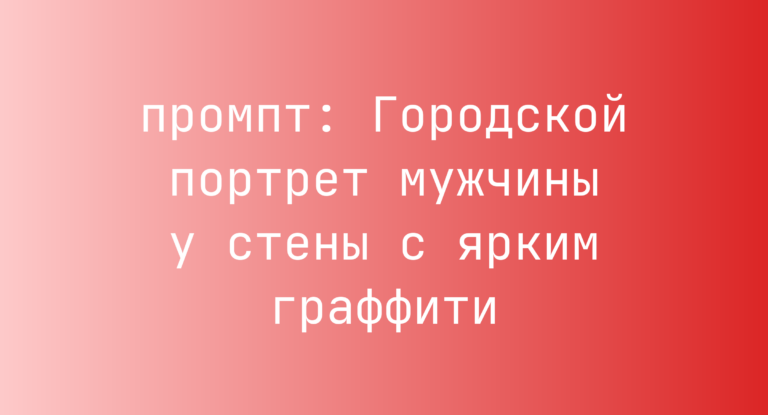 Городской портрет мужчины у стены с ярким граффити