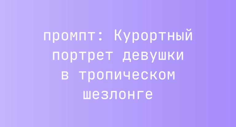 Курортный портрет девушки в тропическом шезлонге