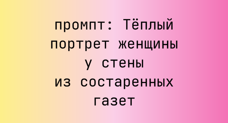 Теплый портрет женщины у стены из состаренных газет