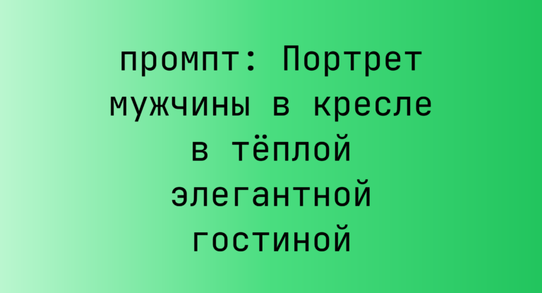 Портрет мужчины в кресле в теплой элегантной гостиной