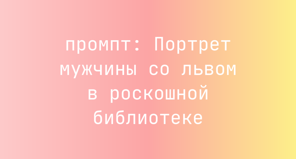 Портрет мужчины со львом в роскошной библиотеке