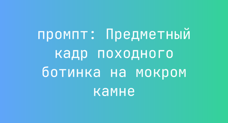 Предметный кадр походного ботинка на мокром камне