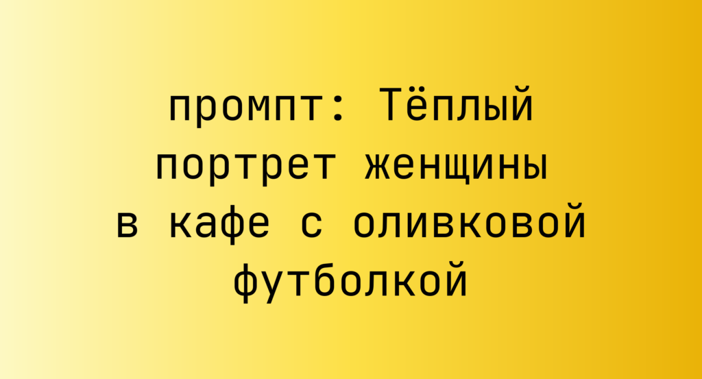 Теплый портрет женщины в кафе с оливковой футболкой