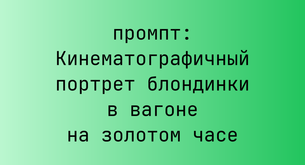 Кинематографичный портрет блондинки в вагоне на золотом часе
