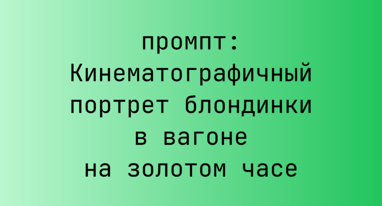 Кинематографичный портрет блондинки в вагоне на золотом часе