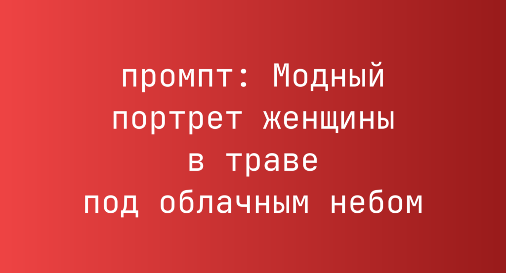 Модный портрет женщины в траве под облачным небом