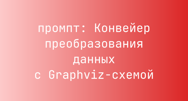 Конвейер преобразования данных с Graphviz-схемой