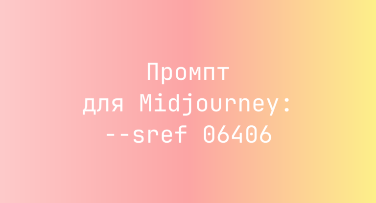 Промпт для Midjourney: –sref 06406