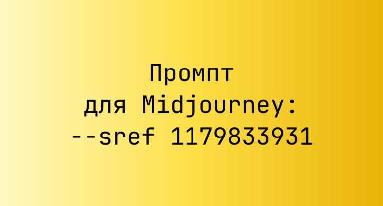 Промпт для Midjourney: –sref 1179833931