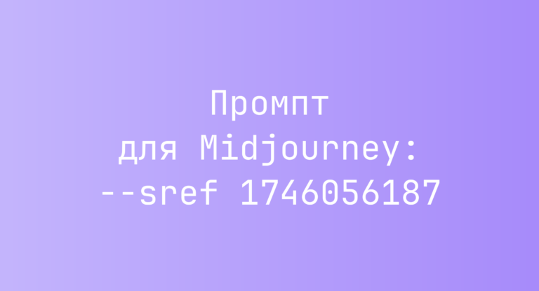 Промпт для Midjourney: –sref 1746056187