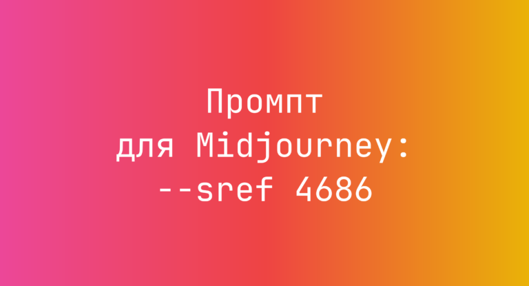Промпт для Midjourney: –sref 4686