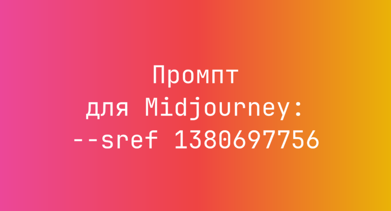 Промпт для Midjourney: –sref 1380697756