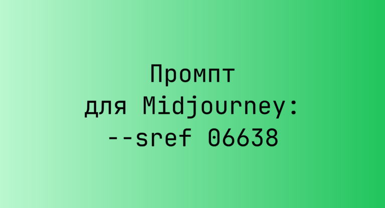 Промпт для Midjourney: –sref 06638