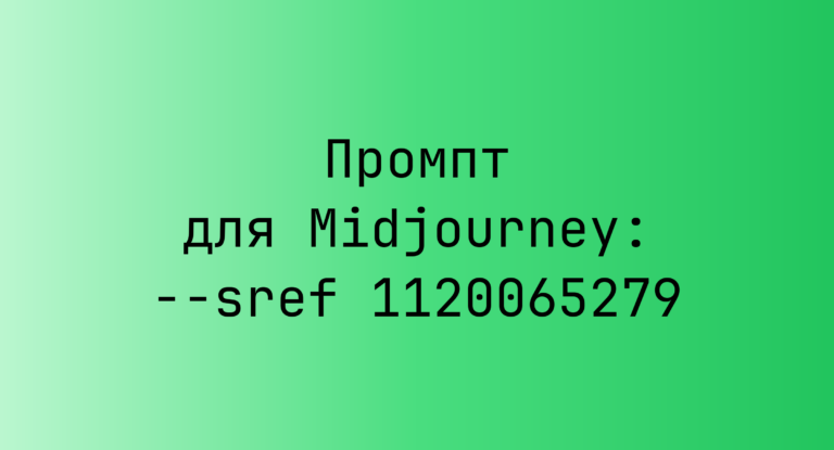 Промпт для Midjourney: –sref 1120065279