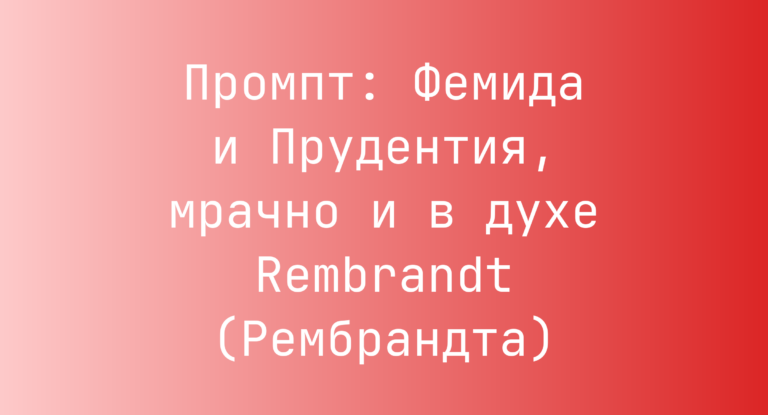 Промпт: Фемида и Прудентия, мрачно и в духе Rembrandt (Рембрандта)