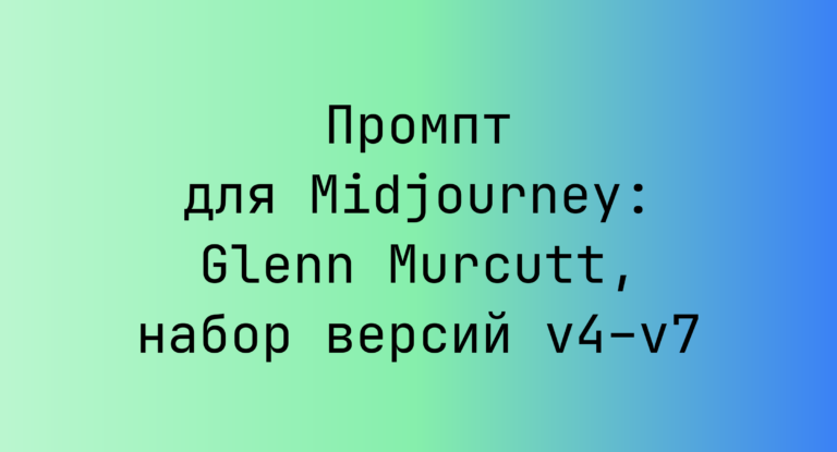 Промпт для Midjourney: Glenn Murcutt, набор версий v4–v7