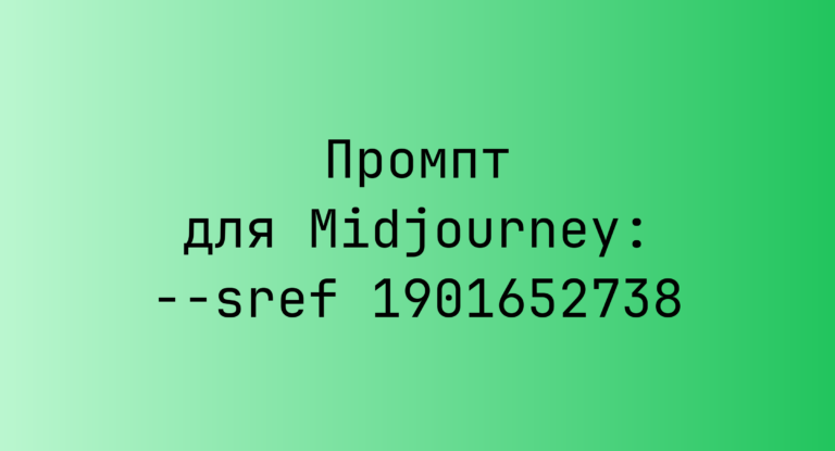 Промпт для Midjourney: –sref 1901652738