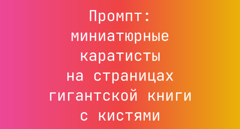 Промпт: миниатюрные каратисты на страницах гигантской книги с кистями