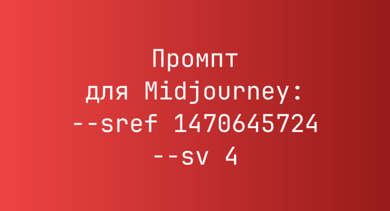 Промпт для Midjourney: –sref 1470645724 –sv 4