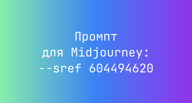 Промпт для Midjourney: –sref 604494620