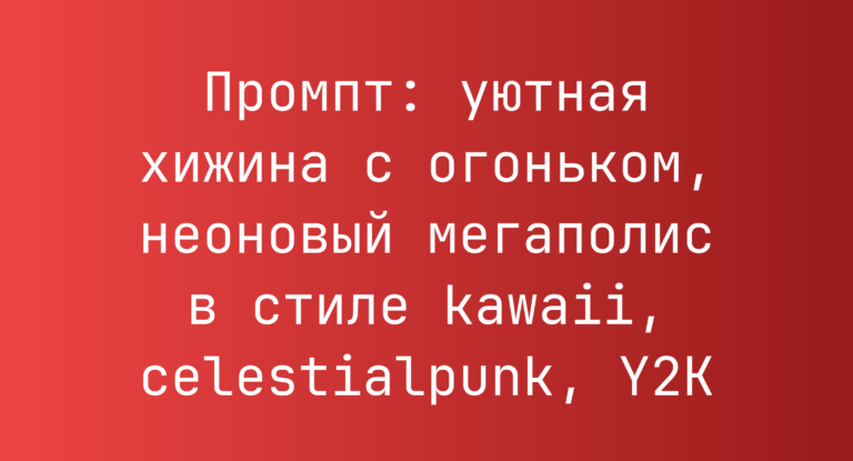 Промпт: уютная хижина с огоньком, неоновый мегаполис в стиле kawaii, celestialpunk, Y2K