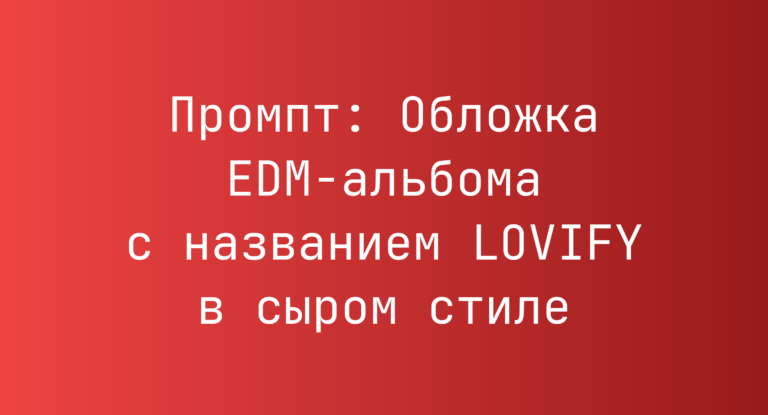 Промпт: Обложка EDM-альбома с названием LOVIFY в сыром стиле