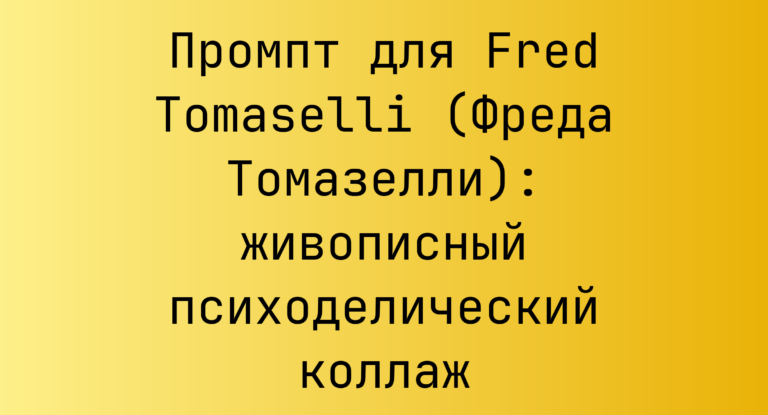 Промпт для Fred Tomaselli (Фреда Томазелли): живописный психоделический коллаж