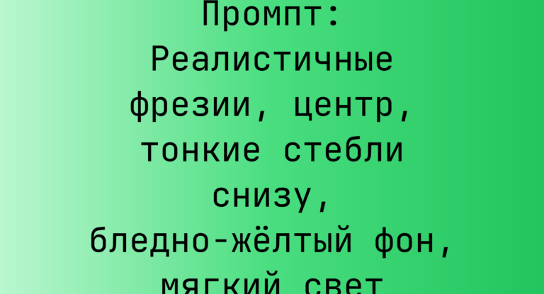 Промпт: Реалистичные фрезии, центр, тонкие стебли снизу, бледно-желтый фон, мягкий свет