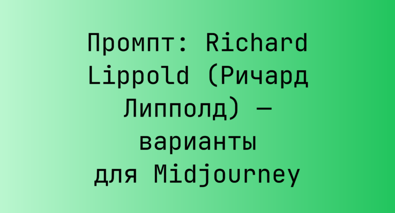 Промпт: Richard Lippold (Ричард Липполд) — варианты для Midjourney