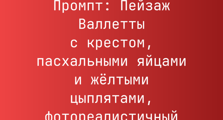 Промпт: Пейзаж Валлетты с крестом, пасхальными яйцами и желтыми цыплятами, фотореалистичный