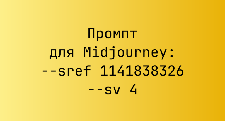 Промпт для Midjourney: –sref 1141838326 –sv 4