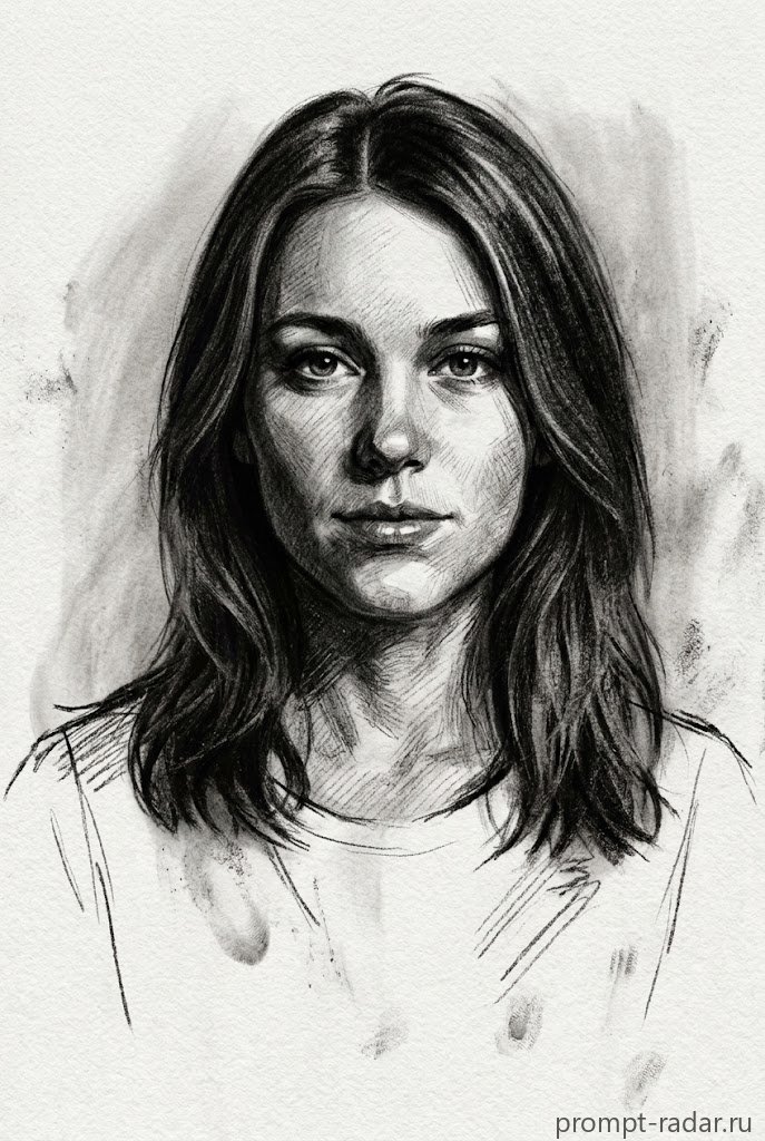 Промпт для эскиза: велюровые черные тона, энергичные штрихи